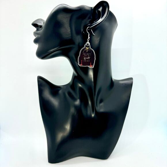 Murder Trash Earrings - Halloween Earrings - Funny Earrings - Attitude Accessory - Picture 7 of 9